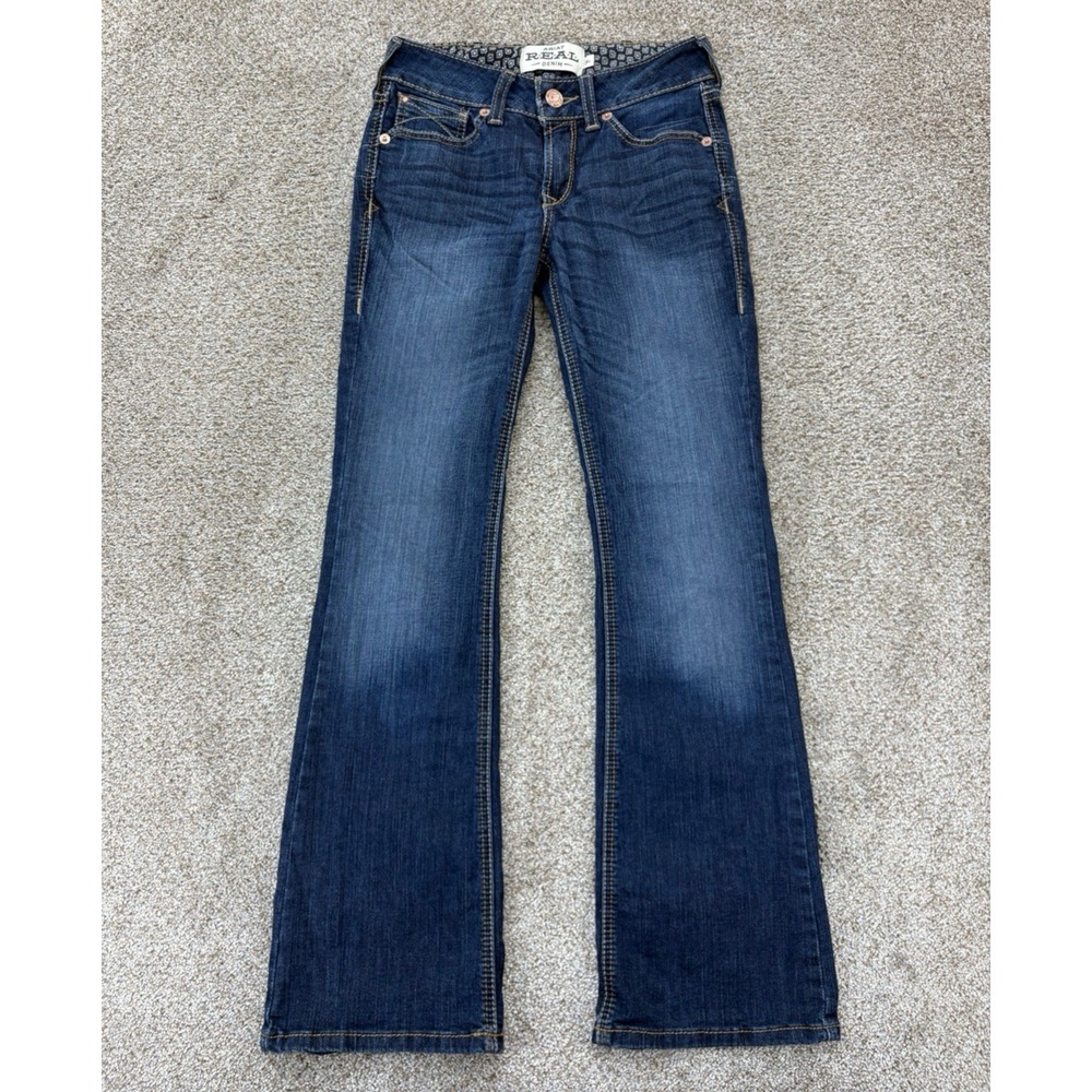 Ariat Rosa Bootcut Jeans Womens 26s Blue LITA Wash Perfect Rise Stretch Boho EUC